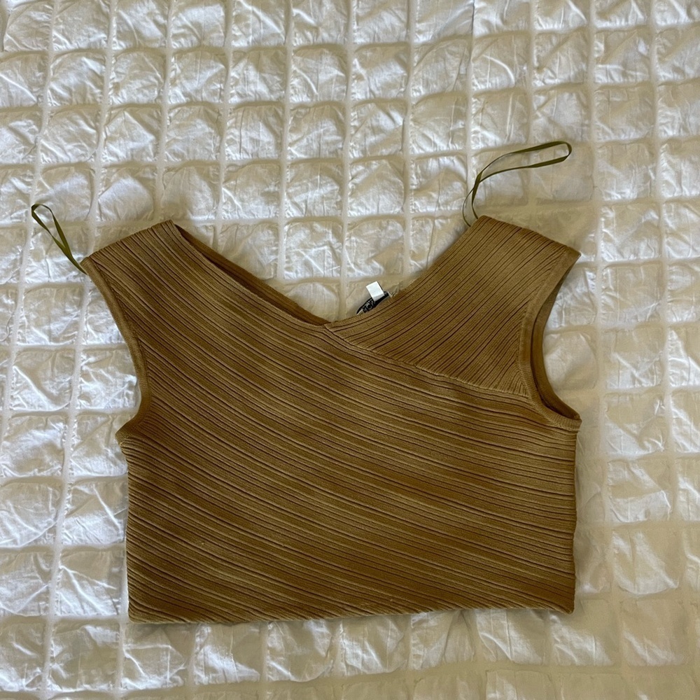 Ronny Kobo knit crop top